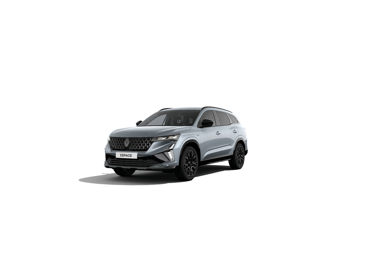 Ein modernes SUV Modell in Silber mit dunklen Felgen, das elegant und sportlich aussieht.