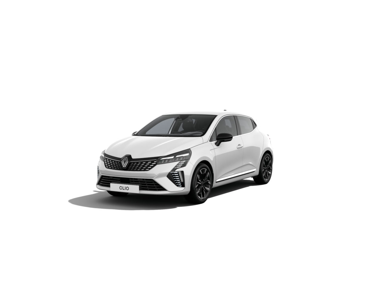 Renault Clio in Weiß, moderner Kompaktwagen mit sportlichem Design und innovativer Technik.