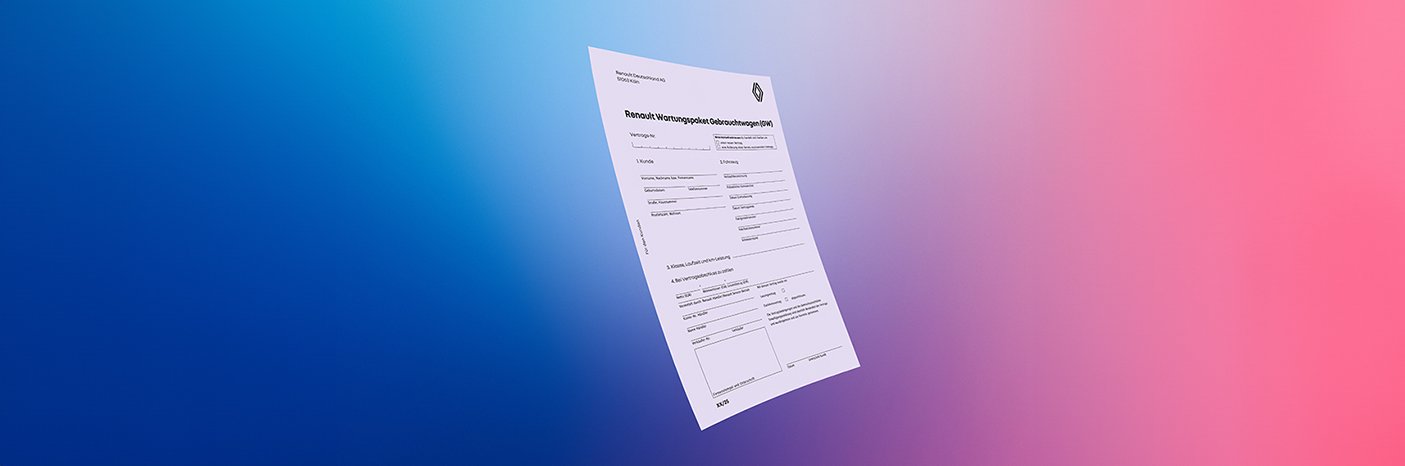 Ein Formular mit Überschrift für eine Benutzeranfrage, schwebend vor einem bunten Hintergrund.