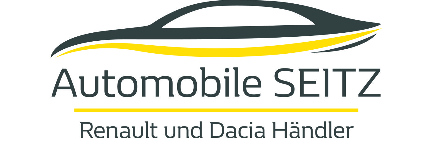 Logo von Automobile Seitz, Renault und Dacia Händler, in modernem Design.