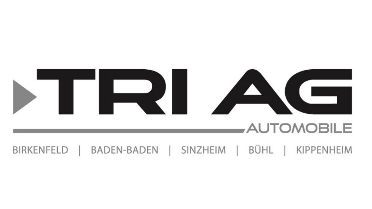 Logo von TRI AG Automobile mit Standorten: Birkenfeld, Baden-Baden, Sinzheim, Bühl, Kippenheim.